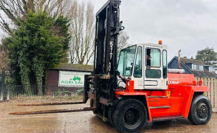 KALMAR DC12-600XL 12 TON FORKLIFT C/W TINE POSITIONER & SIDE SHIFT *VIDEO*