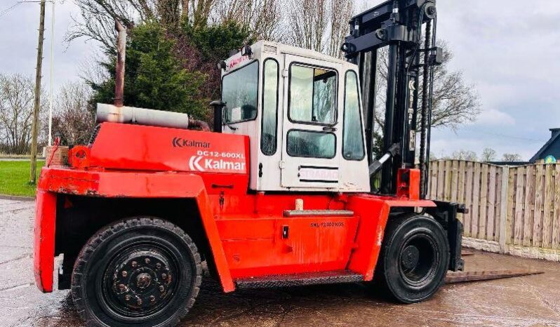 KALMAR DC12-600XL 12 TON FORKLIFT C/W TINE POSITIONER & SIDE SHIFT *VIDEO* full