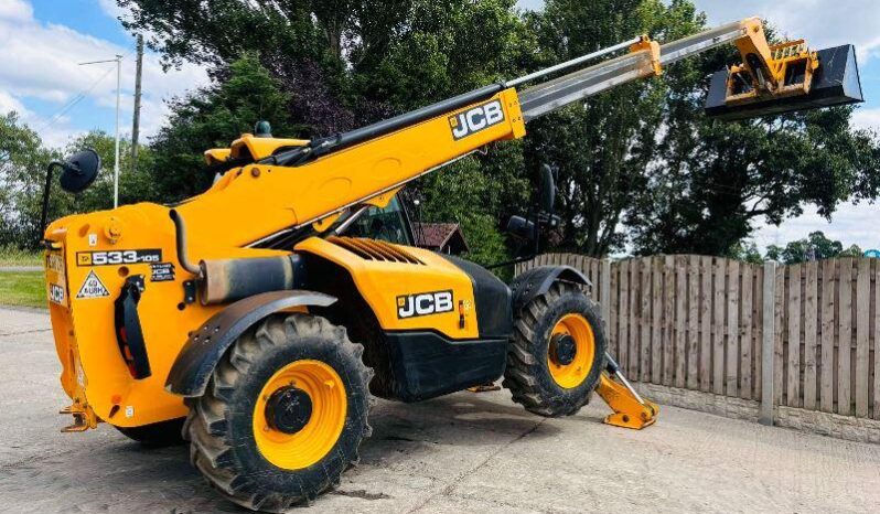 JCB 533-105 4WD TELEHANDLER *YEAR 2018, 10.5 METER* C/W REVERSE CAMERA *VIDEO* full