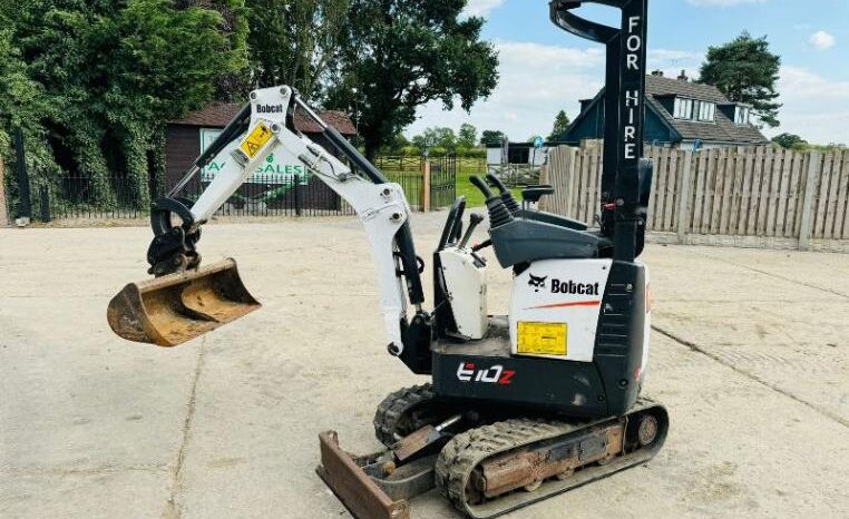 BOBCAT E10Z TRACKED EXCAVATOR *YEAR 2019, 2926 HOURS* C/W EXPANDING TRACKS *VIDEO*