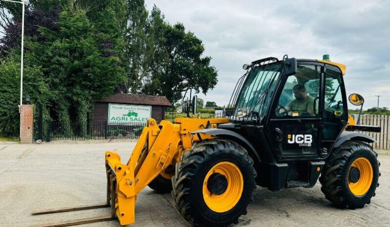 JCB 531-70 4WD TELEHANDLER * YEAR 2020, 3494 HOURS* C/W PALLET TINES *VIDEO* full