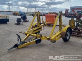 SEB 1850Ton Single Axle Cable Drum Trailer Plant Trailers For Auction: Leeds 11th,12th,13th & 14th September 2024 @8:00am