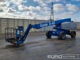 Genie S-65 Manlifts For Auction: Leeds 11th,12th,13th & 14th September 2024 @8:00am