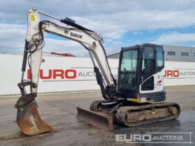 2015 Bobcat E62 6 Ton+ Excavators For Auction: Leeds 11th,12th,13th & 14th September 2024 @8:00am