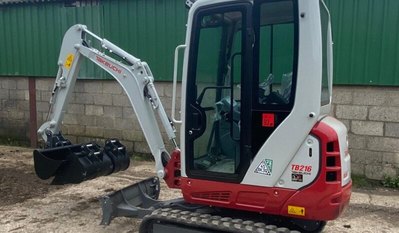 1.8T Excavator Takeuchi TB216- Ex demo full