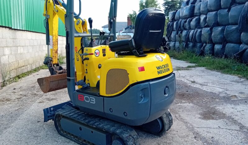 0.8T Excavator Wacker Neuson 803 2019 full