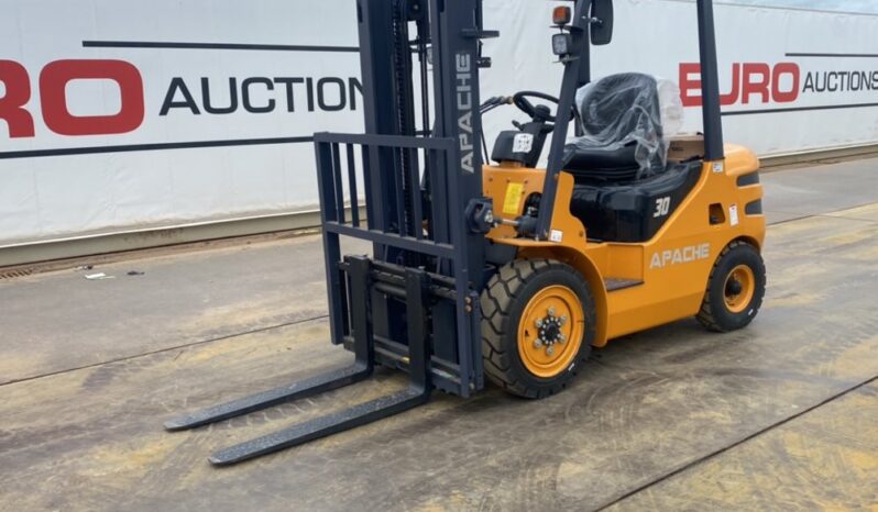 Unused 2024 Apache HH30Z Forklifts For Auction: Dromore – 11th & 12th October 2024 @ 9:00am For Auction on 2024-10-12