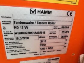 YEAR 2019 HAMM HD12VV (CE & EPA / 818 hours) full