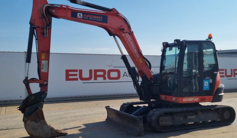 2019 Kubota KX080-4A 6 Ton+ Excavators For Auction: Leeds – 23rd, 24th, 25th, 26th October @ 08:00am