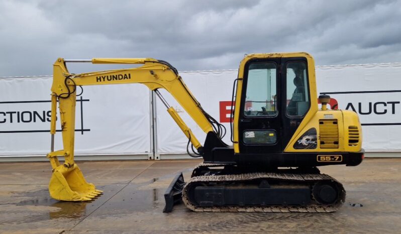 Hyundai R55-7 Mini Excavators For Auction: Dromore – 11th & 12th October 2024 @ 9:00am For Auction on 2024-10-12 full