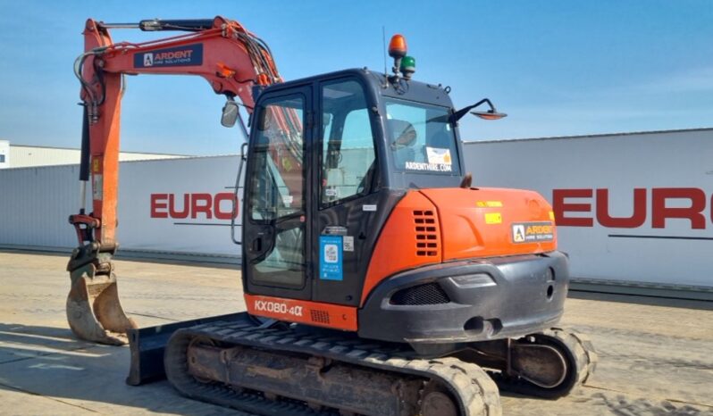 2019 Kubota KX080-4A 6 Ton+ Excavators For Auction: Leeds – 23rd, 24th, 25th, 26th October @ 08:00am full