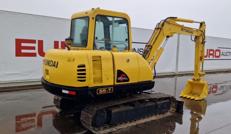 Hyundai R55-7 Mini Excavators For Auction: Dromore – 11th & 12th October 2024 @ 9:00am For Auction on 2024-10-12 full