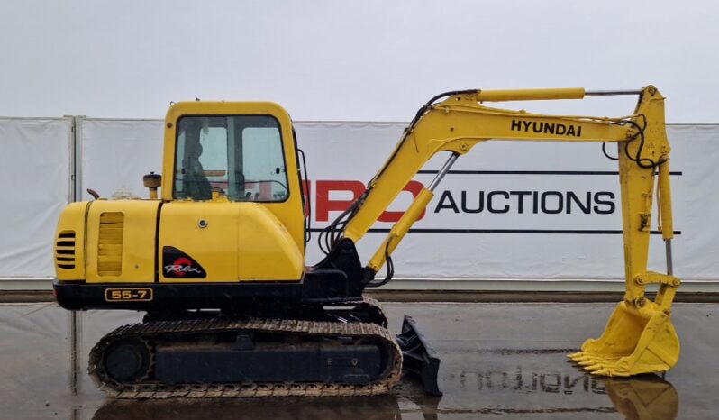 Hyundai R55-7 Mini Excavators For Auction: Dromore – 11th & 12th October 2024 @ 9:00am For Auction on 2024-10-12 full