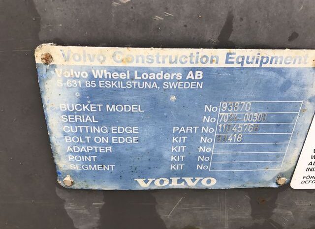 Loader buckets L110/L120 E/F/G/H, 702400300 full