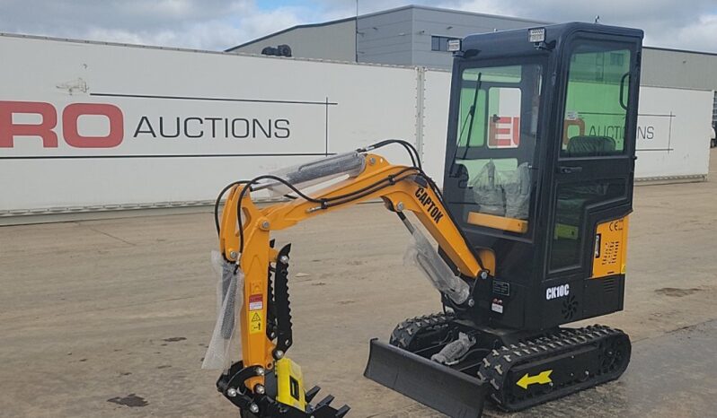 Unused 2024 Captok CK10C Mini Excavators For Auction: Leeds – 23rd, 24th, 25th, 26th October @ 08:00am