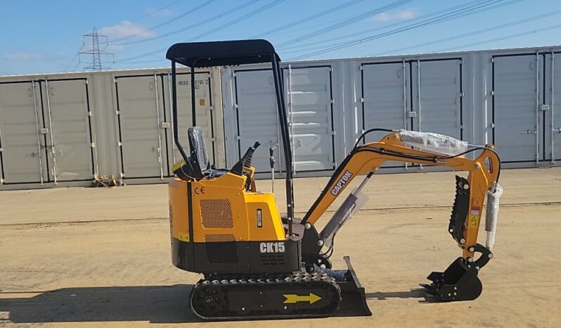 Unused 2024 Captok CK15 Mini Excavators For Auction: Leeds – 23rd, 24th, 25th, 26th October @ 08:00am full