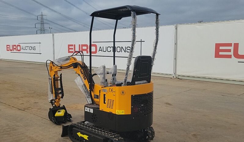 Unused 2024 Captok CK10 Mini Excavators For Auction: Leeds – 23rd, 24th, 25th, 26th October @ 08:00am full