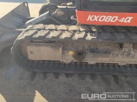 2019 Kubota KX080-4A 6 Ton+ Excavators For Auction: Leeds – 23rd, 24th, 25th, 26th October @ 08:00am full