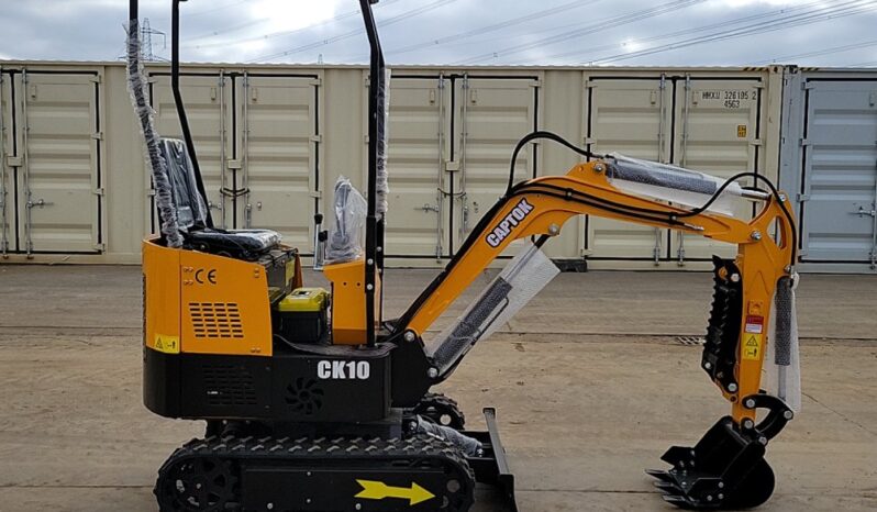 Unused 2024 Captok CK10 Mini Excavators For Auction: Leeds – 23rd, 24th, 25th, 26th October @ 08:00am full