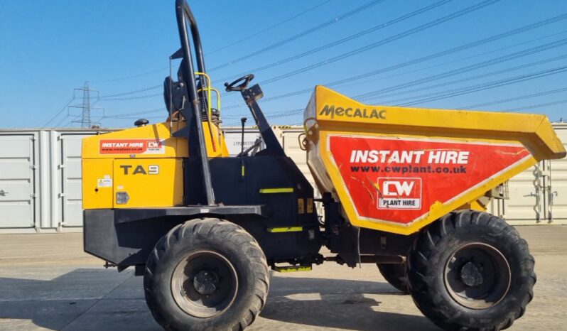 2018 Mecalac TA9 Site Dumpers For Auction: Leeds – 23rd, 24th, 25th, 26th October @ 08:00am full