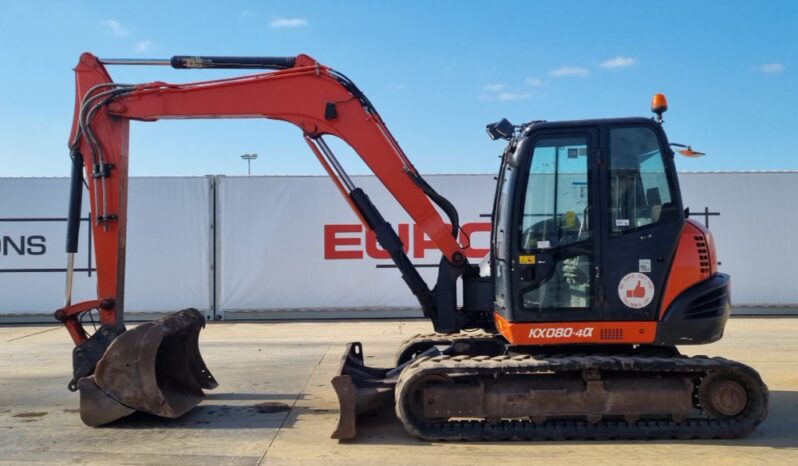 2016 Kubota KX080-4 6 Ton+ Excavators For Auction: Leeds – 23rd, 24th, 25th, 26th October @ 08:00am full