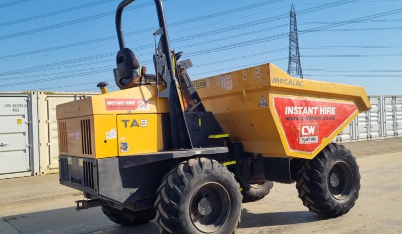 2018 Mecalac TA9 Site Dumpers For Auction: Leeds – 23rd, 24th, 25th, 26th October @ 08:00am full