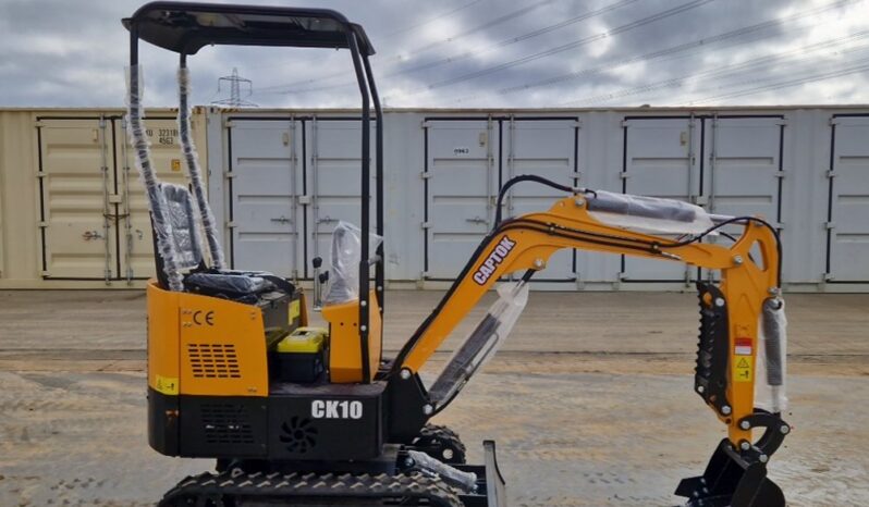 Unused 2024 Captok CK10 Mini Excavators For Auction: Leeds – 23rd, 24th, 25th, 26th October @ 08:00am full