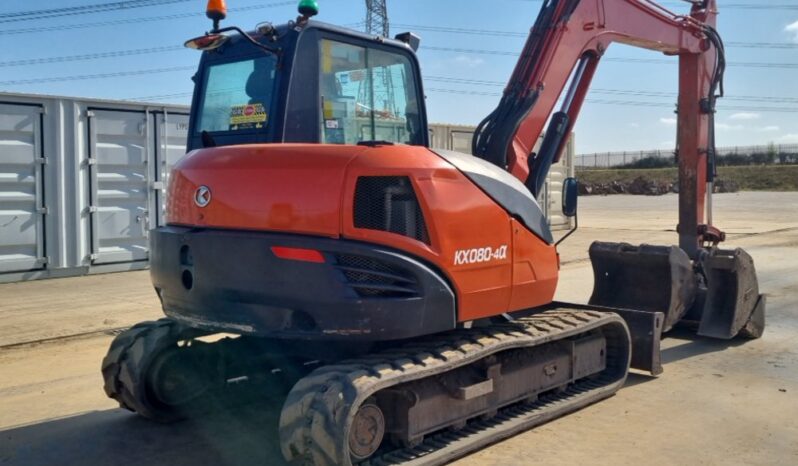 2016 Kubota KX080-4 6 Ton+ Excavators For Auction: Leeds – 23rd, 24th, 25th, 26th October @ 08:00am full