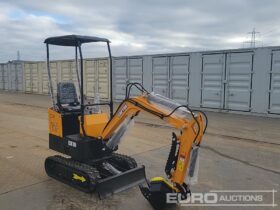 Unused 2024 Captok CK10 Mini Excavators For Auction: Leeds – 23rd, 24th, 25th, 26th October @ 08:00am full