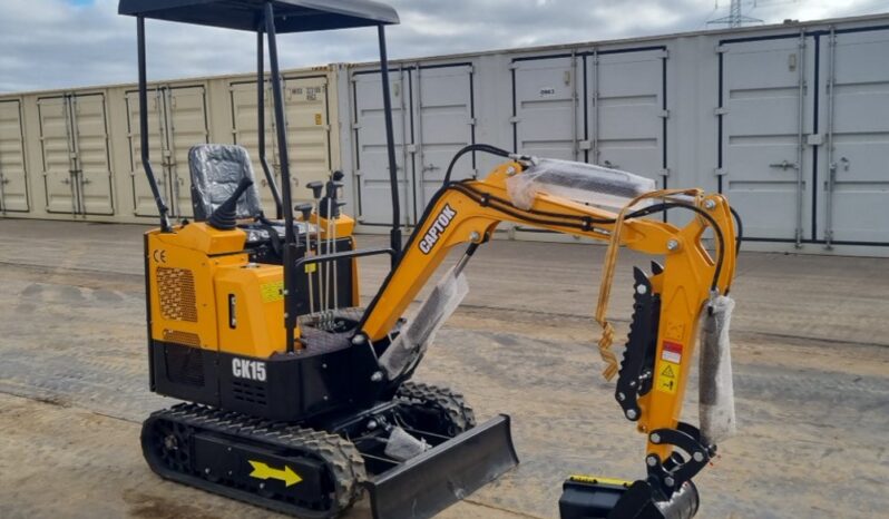 Unused 2024 Captok CK15 Mini Excavators For Auction: Leeds – 23rd, 24th, 25th, 26th October @ 08:00am full