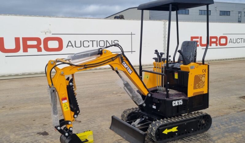 Unused 2024 Captok CK15 Mini Excavators For Auction: Leeds – 23rd, 24th, 25th, 26th October @ 08:00am