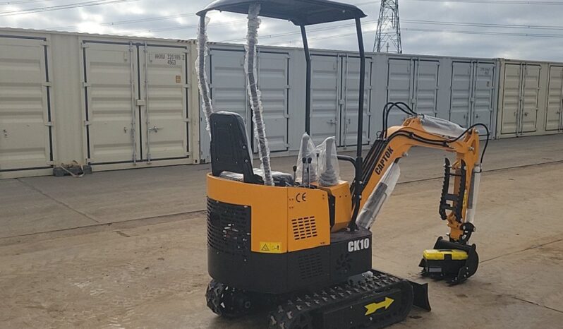 Unused 2024 Captok CK10 Mini Excavators For Auction: Leeds – 23rd, 24th, 25th, 26th October @ 08:00am full