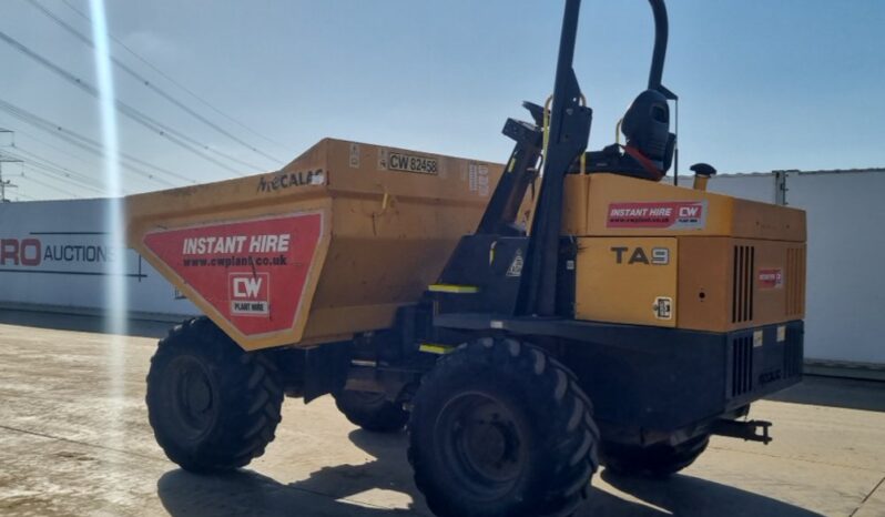 2018 Mecalac TA9 Site Dumpers For Auction: Leeds – 23rd, 24th, 25th, 26th October @ 08:00am full