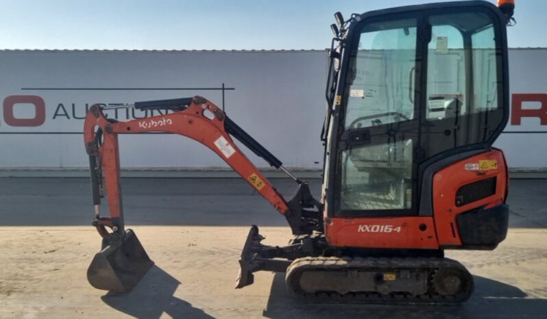 2016 Kubota KX016-4 Mini Excavators For Auction: Leeds – 23rd, 24th, 25th, 26th October @ 08:00am full