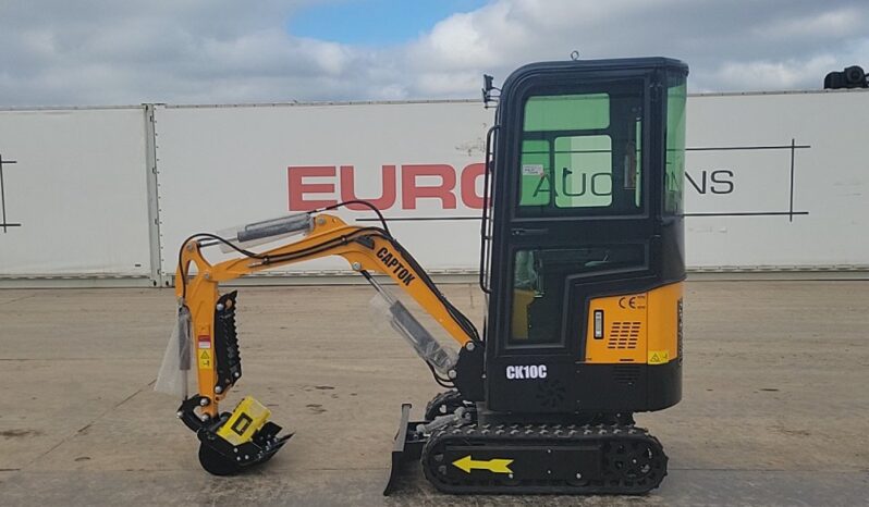 Unused 2024 Captok CK10C Mini Excavators For Auction: Leeds – 23rd, 24th, 25th, 26th October @ 08:00am full