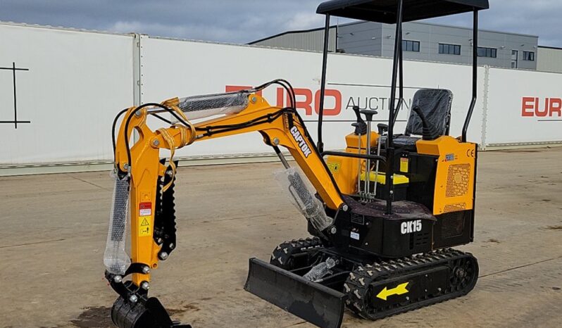 Unused 2024 Captok CK15 Mini Excavators For Auction: Leeds – 23rd, 24th, 25th, 26th October @ 08:00am