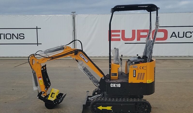 Unused 2024 Captok CK10 Mini Excavators For Auction: Leeds – 23rd, 24th, 25th, 26th October @ 08:00am full