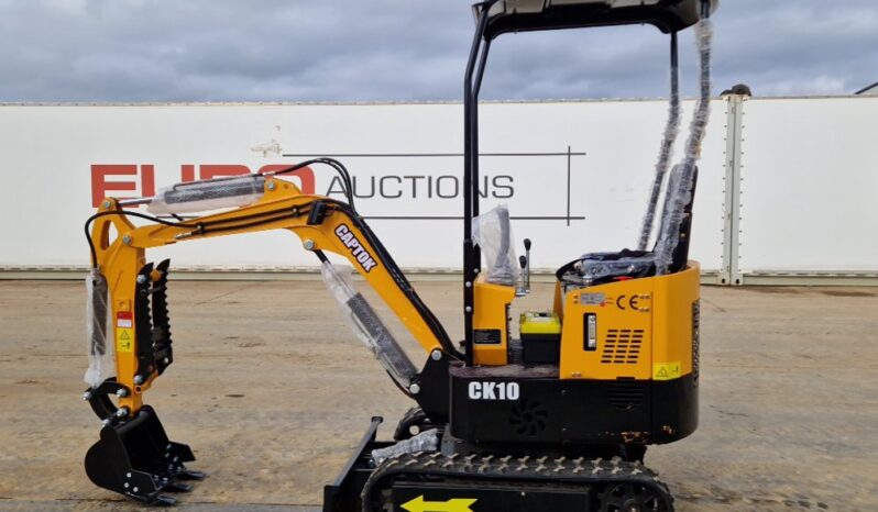 Unused 2024 Captok CK10 Mini Excavators For Auction: Leeds – 23rd, 24th, 25th, 26th October @ 08:00am full