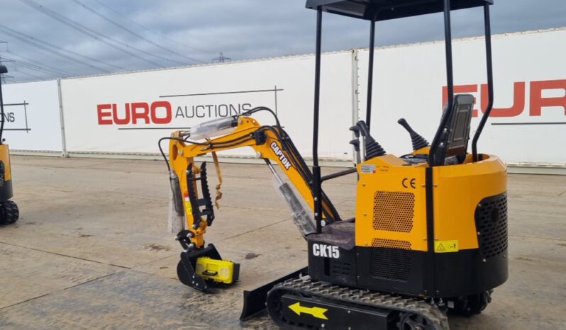 Unused 2024 Captok CK15 Mini Excavators For Auction: Leeds – 23rd, 24th, 25th, 26th October @ 08:00am full