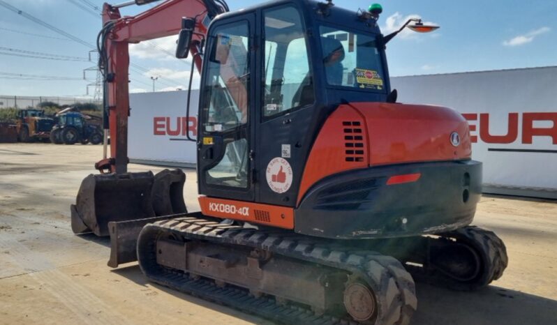 2016 Kubota KX080-4 6 Ton+ Excavators For Auction: Leeds – 23rd, 24th, 25th, 26th October @ 08:00am full