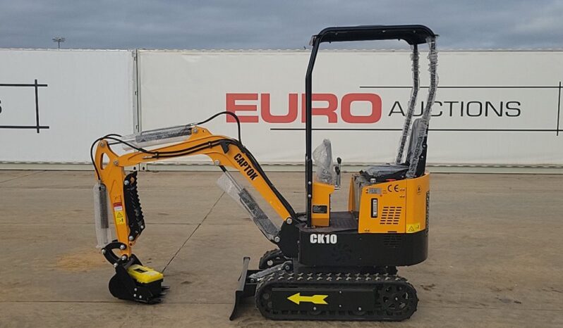 Unused 2024 Captok CK10 Mini Excavators For Auction: Leeds – 23rd, 24th, 25th, 26th October @ 08:00am full