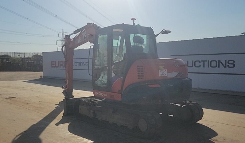 2019 Kubota KX080-4A 6 Ton+ Excavators For Auction: Leeds – 23rd, 24th, 25th, 26th October @ 08:00am full