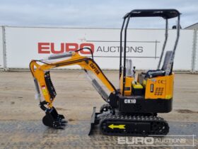 Unused 2024 Captok CK10 Mini Excavators For Auction: Leeds – 23rd, 24th, 25th, 26th October @ 08:00am full