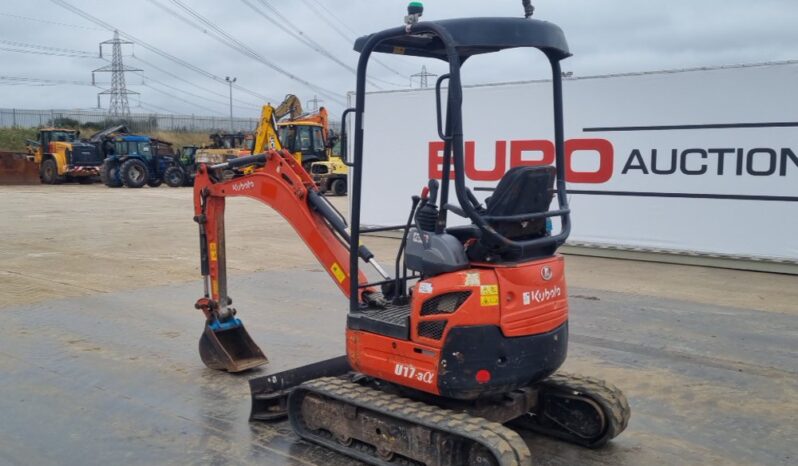 2017 Kubota U17-3A Mini Excavators For Auction: Leeds – 23rd, 24th, 25th, 26th October @ 08:00am full