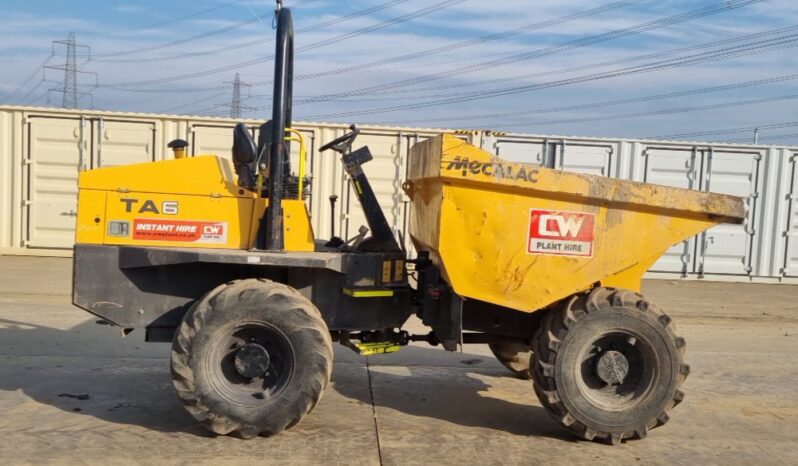 2018 Mecalac TA6 Site Dumpers For Auction: Leeds – 23rd, 24th, 25th, 26th October @ 08:00am full