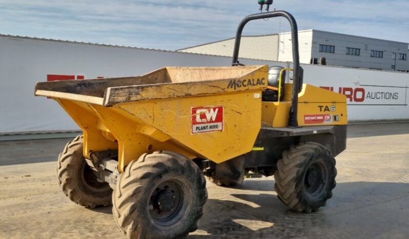 2018 Mecalac TA6 Site Dumpers For Auction: Leeds – 23rd, 24th, 25th, 26th October @ 08:00am