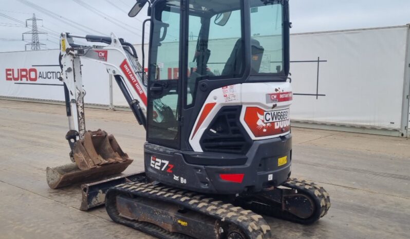 2020 Bobcat E27Z Mini Excavators For Auction: Leeds – 23rd, 24th, 25th, 26th October @ 08:00am full