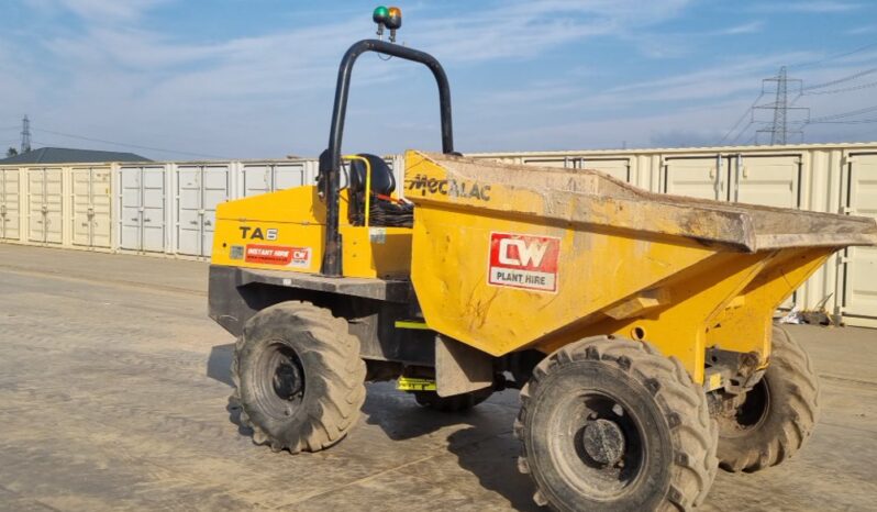 2018 Mecalac TA6 Site Dumpers For Auction: Leeds – 23rd, 24th, 25th, 26th October @ 08:00am full