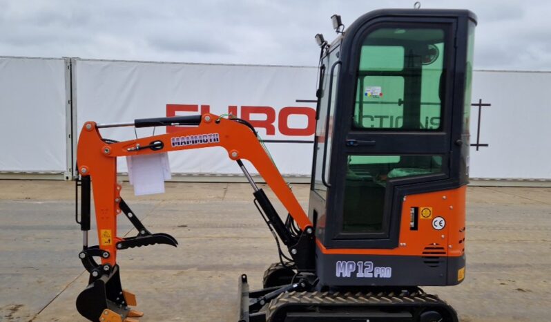 Unused 2024 Mammoth MP12 PRO Mini Excavators For Auction: Leeds – 23rd, 24th, 25th, 26th October @ 08:00am full