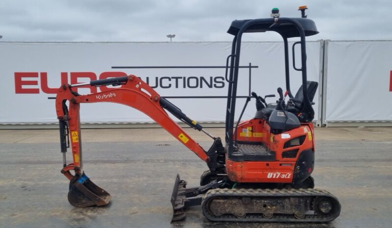 2017 Kubota U17-3A Mini Excavators For Auction: Leeds – 23rd, 24th, 25th, 26th October @ 08:00am full